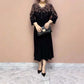 💥Zeitlich begrenzt 50 % RABATT 💕Edles elegantes Damenkleid mit Glitzerausschnitt