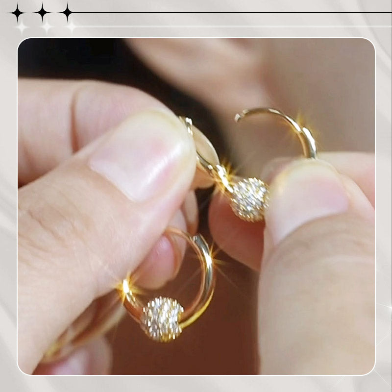 💫 LIMITED-TIME 50% RABATT! 👑 Goldene Kugelohrringe – Zart, Leicht & Zeitlos Elegant ✨