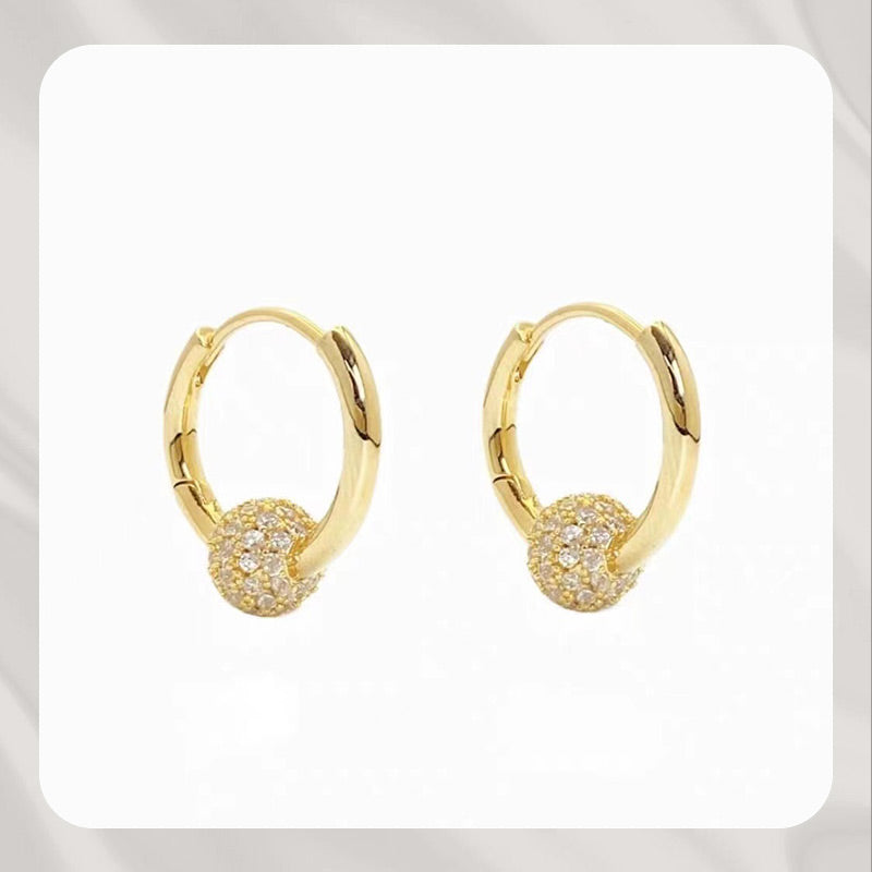 💫 LIMITED-TIME 50% RABATT! 👑 Goldene Kugelohrringe – Zart, Leicht & Zeitlos Elegant ✨