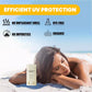 Wasser- und schweißbeständiger, nicht klebender Sonnenschutzstift