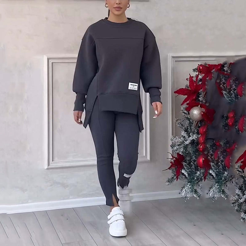 🔥2025 NEUE VERKÄUFE🏆Lässiges Sweatshirt-Leggings-Set für Frauen