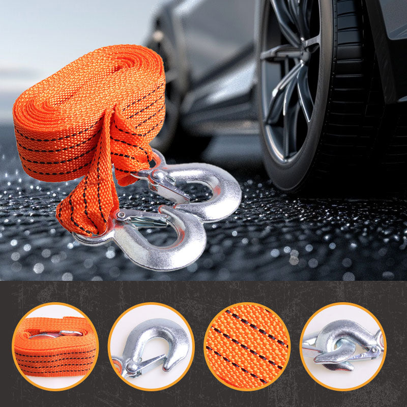🔗 KAUFE 2, ERHALTE 1 GRATIS! 🚗 4m Abschleppseil mit Haken – 3t Tragkraft, Stabile Ösen & Für Pkw & Geländewagen ⚡