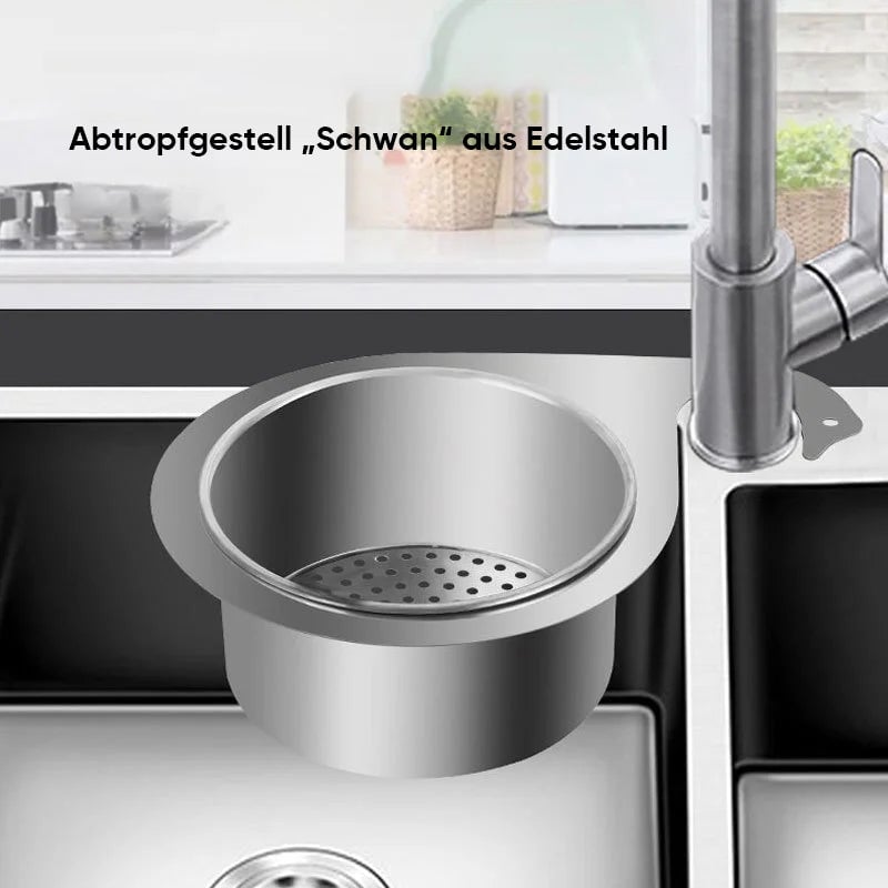 📢📢 50 % Rabatt!! ⏰🔥 Spülbecken-Siebkorb aus Edelstahl in Schwanenform