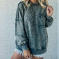 Trendy Loose Fit Langarm-Sweatshirt für Damen mit Rundhalsausschnitt