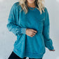 Trendy Loose Fit Langarm-Sweatshirt für Damen mit Rundhalsausschnitt