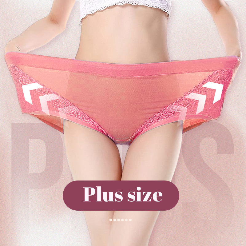 🔥50% Rabatt💟2025 Plus Größe hohe Taille auslaufsicher Baumwolle Höschen