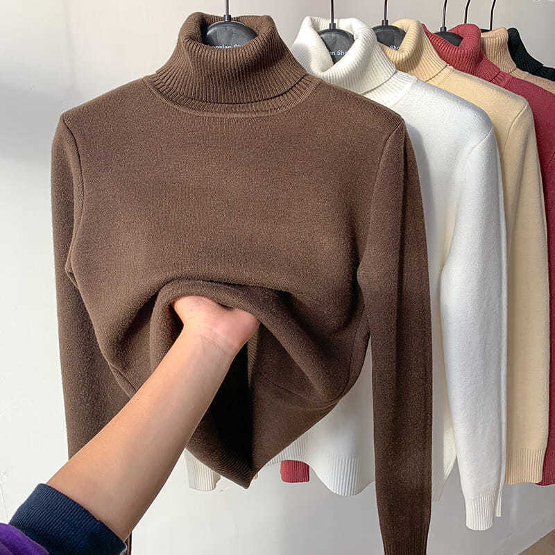🎁Winter-Fleece-Shirt mit dickem Strickboden