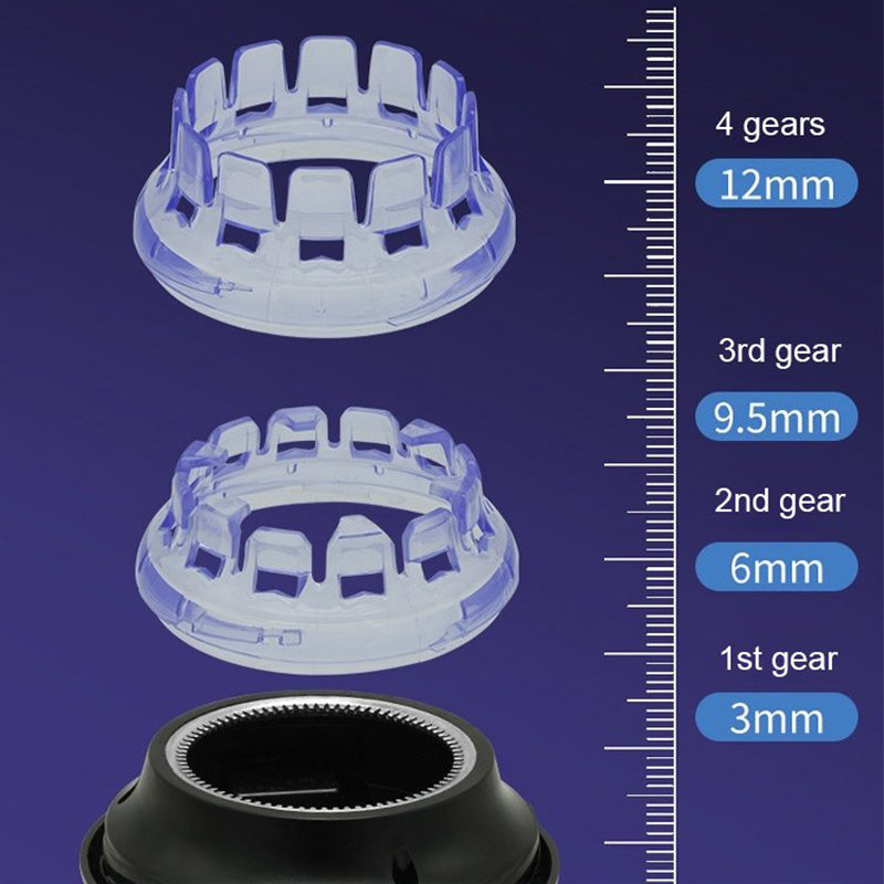 Kabelloser kreisförmiger Haarschneider mit LED-Anzeige✨