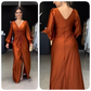 Glänzendes, fließendes, einfarbiges, bodenlanges Kleid für Damen