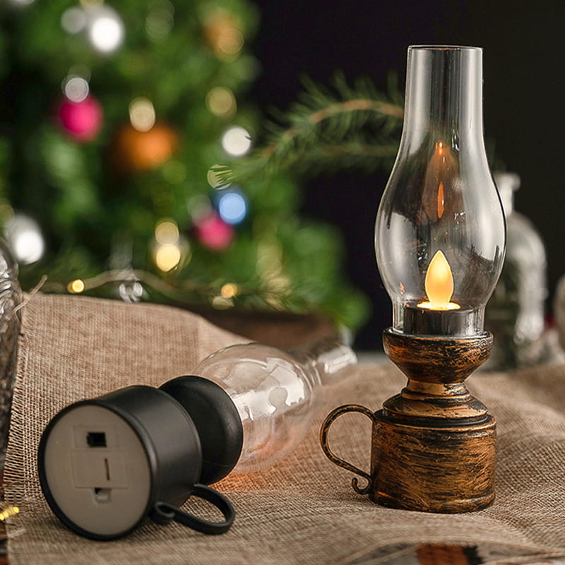 ✨🔥LED-Vintage-Petroleumlampe mit beweglicher Flamme