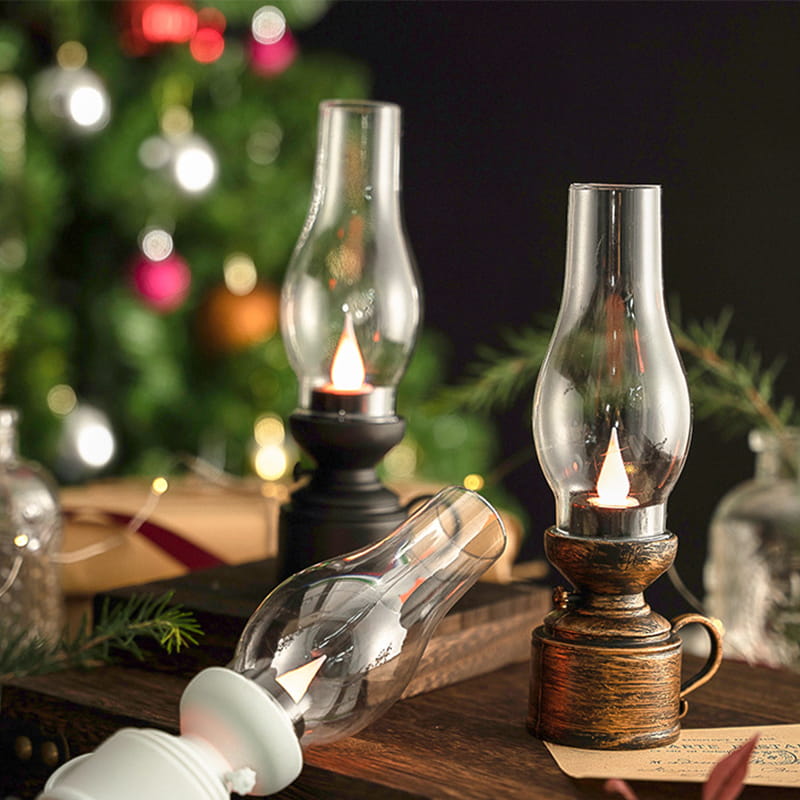 ✨🔥LED-Vintage-Petroleumlampe mit beweglicher Flamme