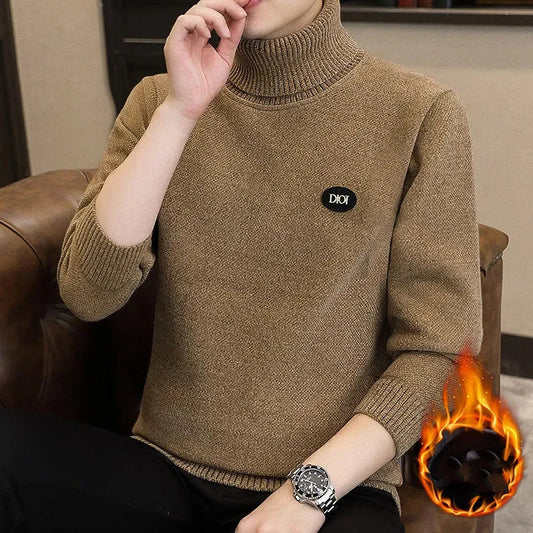 Warmer Rollkragenpullover für Herren