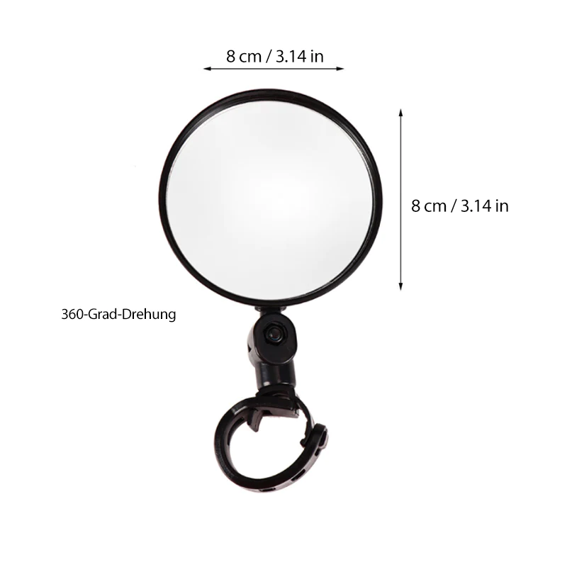 Rearview Mirror™ | Sicherer 360° Rückspiegel für Rad- und Mopedfahrer