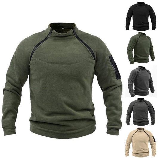 Atmungsaktives Outdoor-Sweatshirt aus Polarfleece für Herren