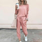 🎅Weihnachtsaktion💯Elegantes zweiteiliges Outfit für Damen: Oberteil + Hose