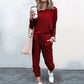 🎅Weihnachtsaktion💯Elegantes zweiteiliges Outfit für Damen: Oberteil + Hose