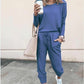🎅Weihnachtsaktion💯Elegantes zweiteiliges Outfit für Damen: Oberteil + Hose