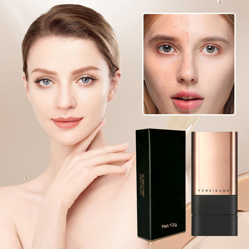 🌈✨Natural Matte Finish Foundation Stick met borstel