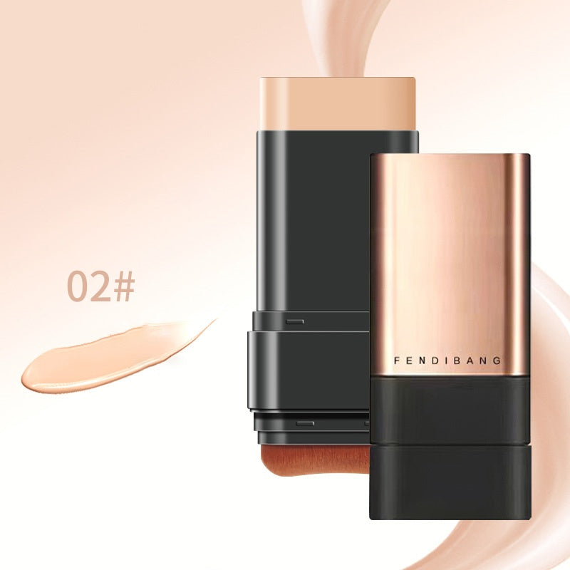 🌈✨Natural Matte Finish Foundation Stick met borstel