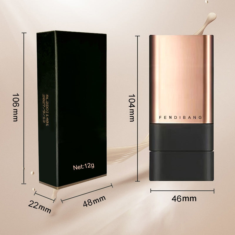 🌈✨Natural Matte Finish Foundation Stick met borstel