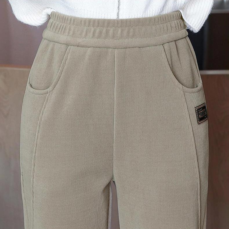 🔥Zeitlich begrenztes Angebot🔥Warme, mit Fleece gefütterte Hose für Frauen mit hoher Taille