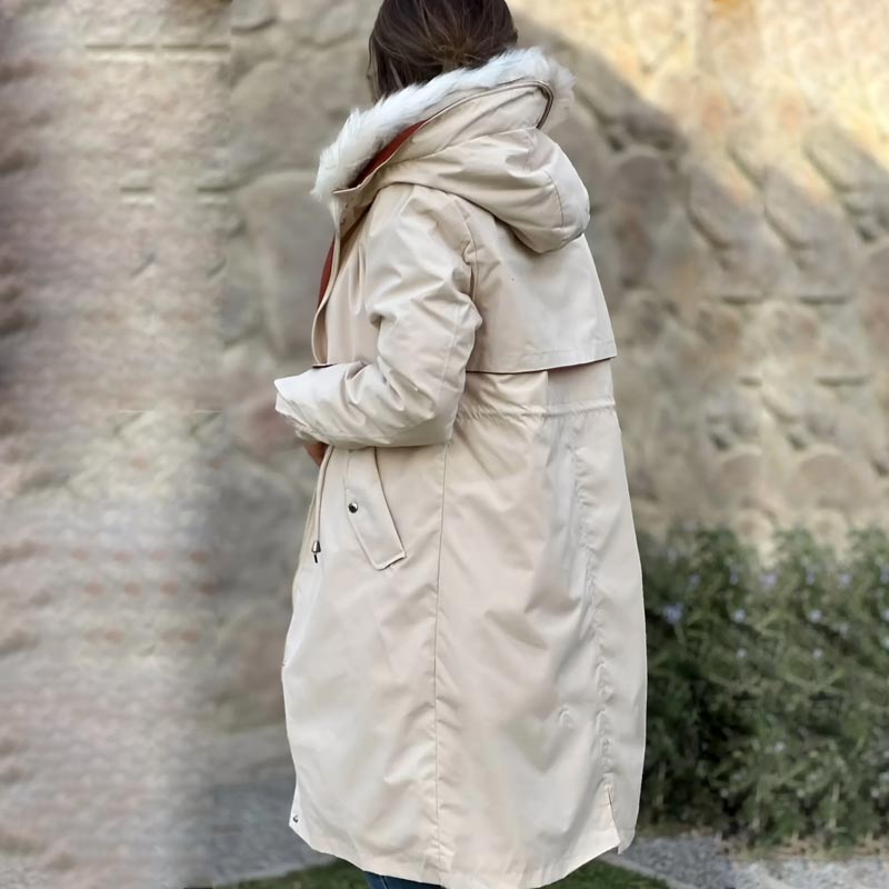 ❄️Winter-Specials❄️Damen Winter Parka mit Kapuze und Fellkragen