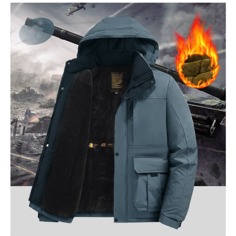 ❄️Winter-Specials❄️Men's Warme Wasserdichte Kapuzenjacke