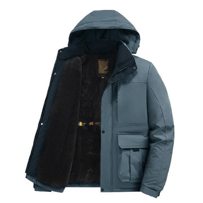 ❄️Winter-Specials❄️Men's Warme Wasserdichte Kapuzenjacke