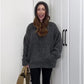 🎅Frühzeitige Weihnachtsangebote🎄Damen-Sweatshirt mit Kapuze und fester Farbe