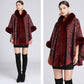 Damen-Oversize-Poncho mit Kapuze für Herbst und Winter