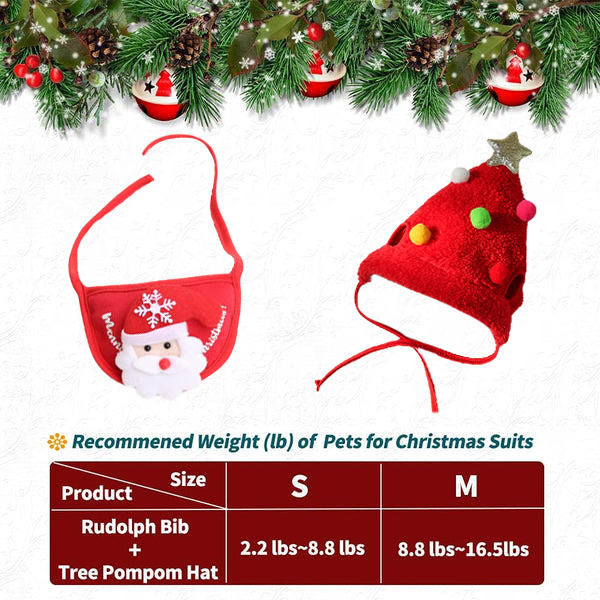 🎅Weihnachtsverkauf 49% Rabatt🎄Niedliche Weihnachtsbaum-Mütze mit Pom-Poms