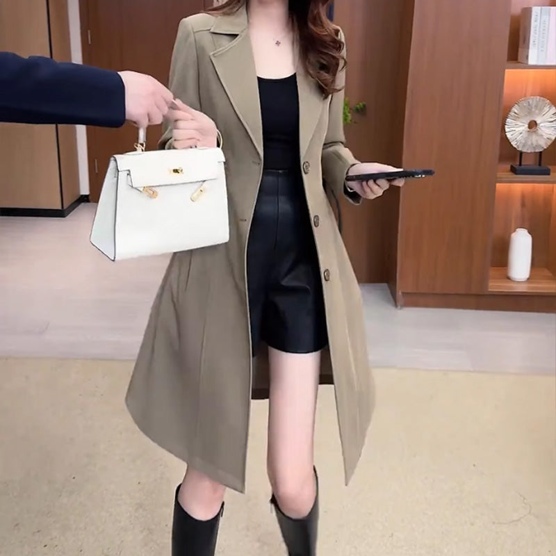 🔥2024 Neues Design🌸Langer warmer Trenchcoat für Frauen