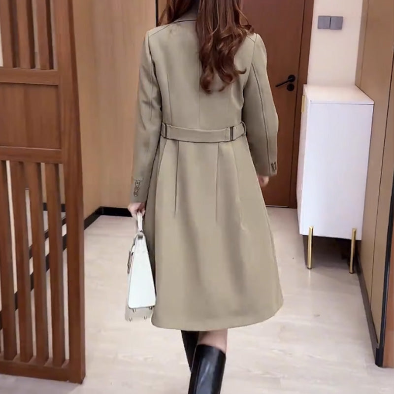 🔥2024 Neues Design🌸Langer warmer Trenchcoat für Frauen