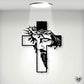 Jesus Kreuz Metallschild Christus Wanddekoration