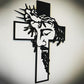 Jesus Kreuz Metallschild Christus Wanddekoration