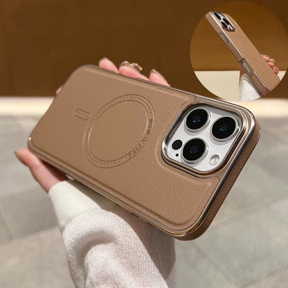 🛡️📱🛡️Magnetische Ladehülle aus Leder für das iPhone