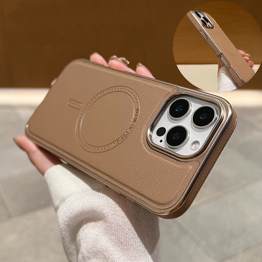 🛡️📱🛡️Magnetische Ladehülle aus Leder für das iPhone
