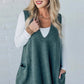 ✨👗Damen Pullover-Weste mit V-Ausschnitt und Taschen