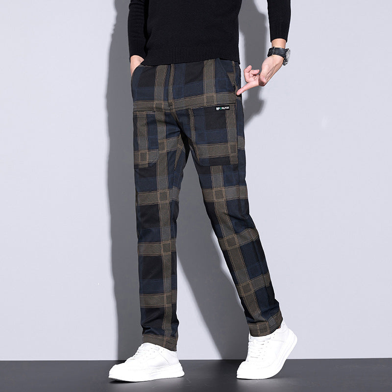 🏆HEISSER VERKAUF 49% - Lässige karierte Herrenhose mit Taschen