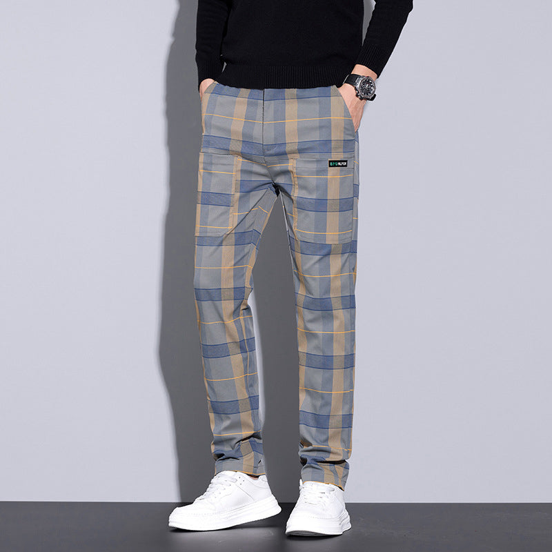 🏆HEISSER VERKAUF 49% - Lässige karierte Herrenhose mit Taschen