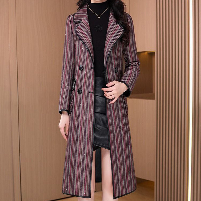 Eleganter, beidseitig wendbarer Mantel für Damen