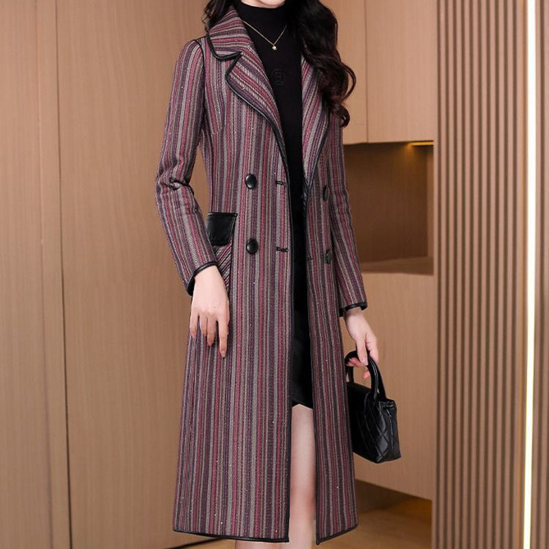Eleganter, beidseitig wendbarer Mantel für Damen