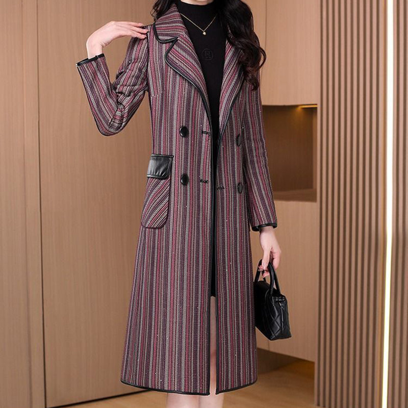 Eleganter, beidseitig wendbarer Mantel für Damen