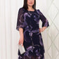 💕[S-5XL]👗2024 Neue geraffte Ärmel Elegante gedruckte Chiffonkleider