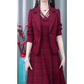 Damen Modischer Blazer und Ärmelloses Kleid 2-teiliges Set
