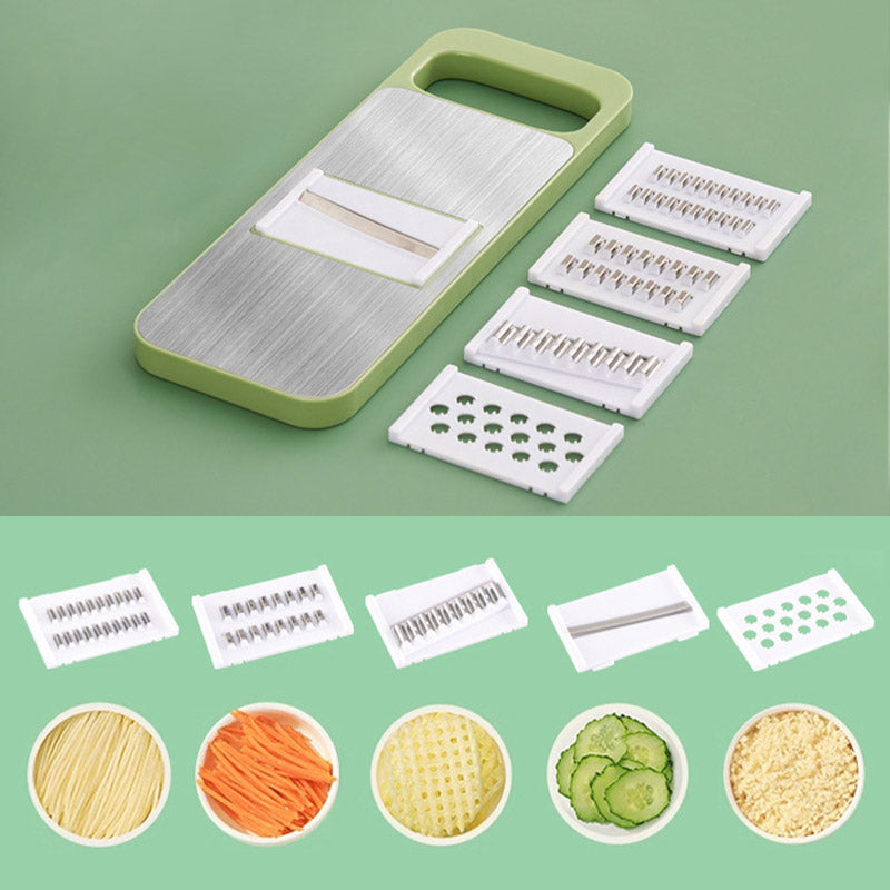 ✨Multifunktionaler 7-in-1 Küchenzerkleinerer aus Edelstahl mit Handschutz🎁👩‍🍳