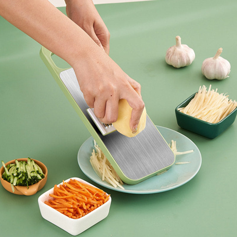 ✨Multifunktionaler 7-in-1 Küchenzerkleinerer aus Edelstahl mit Handschutz🎁👩‍🍳