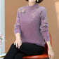 Women's Half-Turtleneck Plush-Lined Thickened Sweater