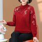 Women's Half-Turtleneck Plush-Lined Thickened Sweater
