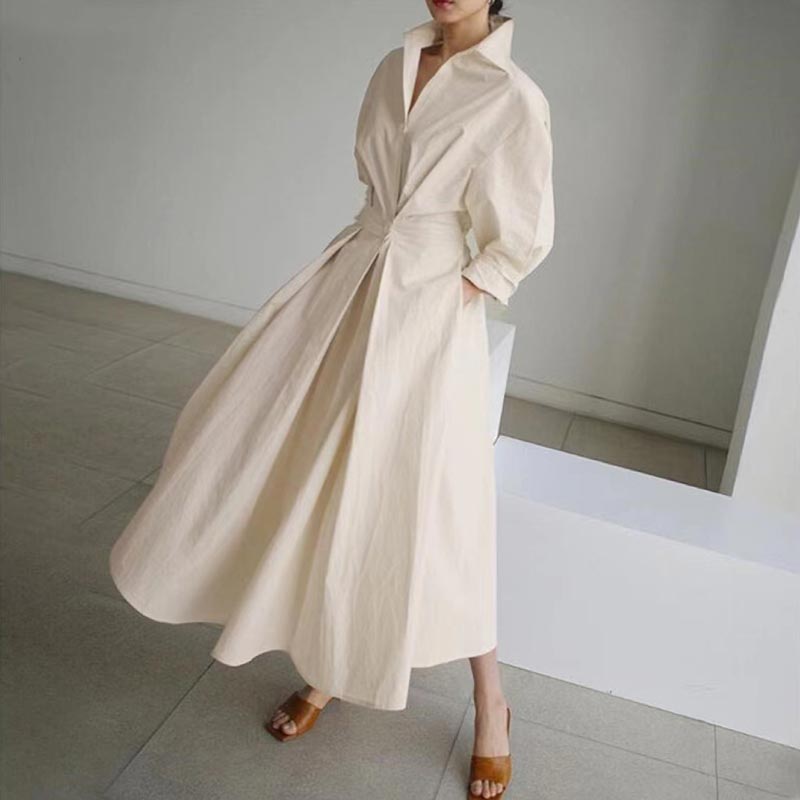 💃Anti-Seasonal Sonderangebot! 🙋‍♀️ Neujahr monochrome modische luftige Maxikleider🔥